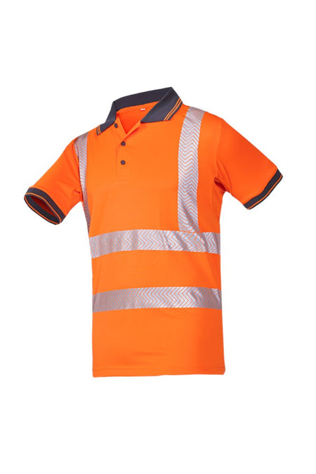 3881 Polo Tiola fluo oranje XL