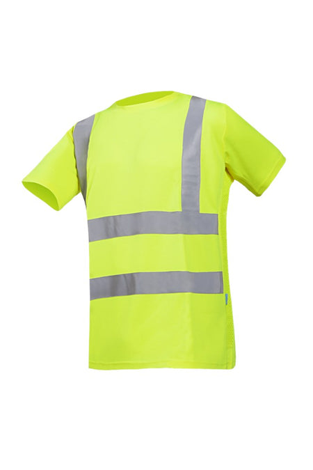 3885 T-shirt Omero fluo geel 2XL