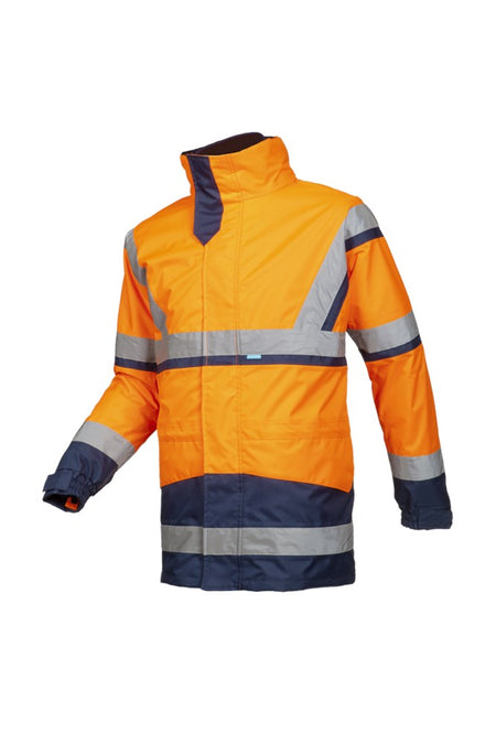401A Parka 4-1 Powell fl oranje/mar M