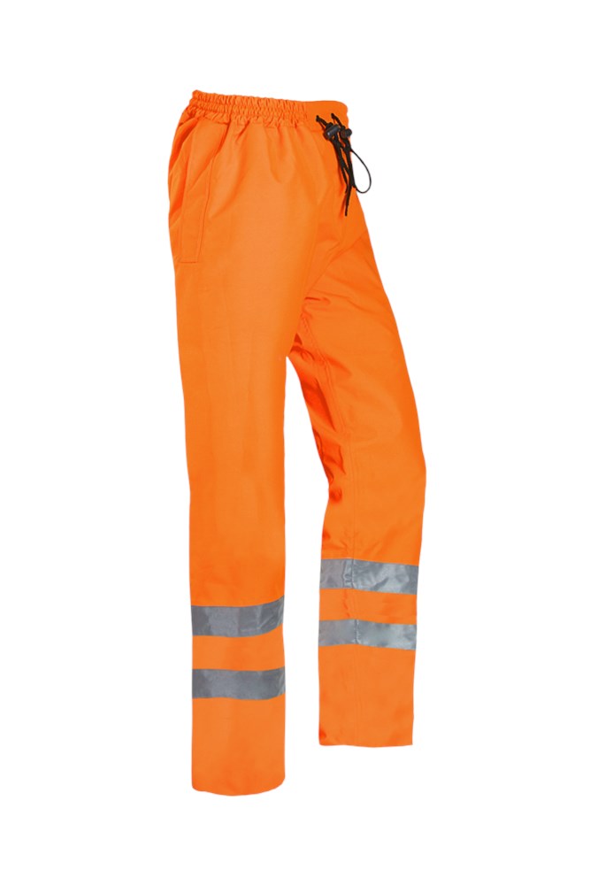 4448 Broek Flesburg fluo oranje XS