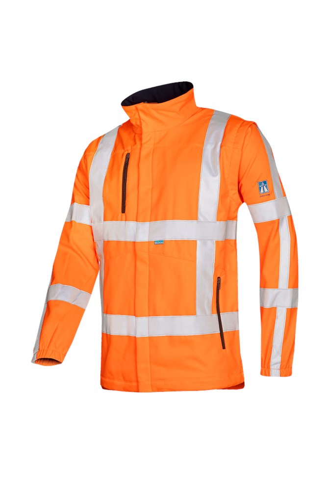 498A Softshell Alphen fluo oranje M