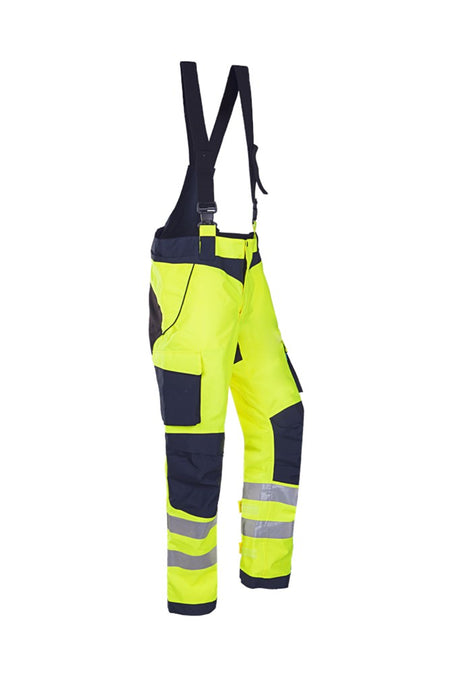 522A Broek Anholt fluo geel/blauw 2XL