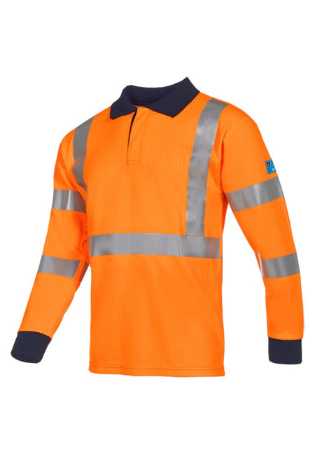 554A ARC polo Lerby fluo oranje M