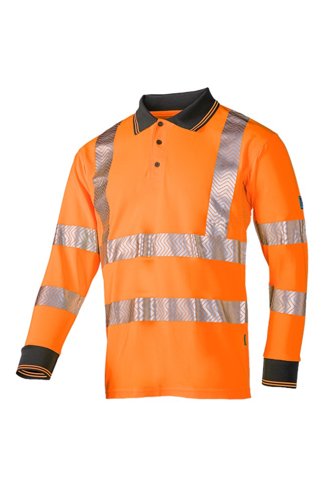 612A Polo Casbas fluo oranje S