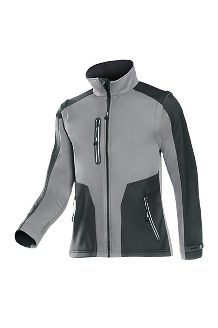 624Z Softshell Torreon grijs/zwart 3XL
