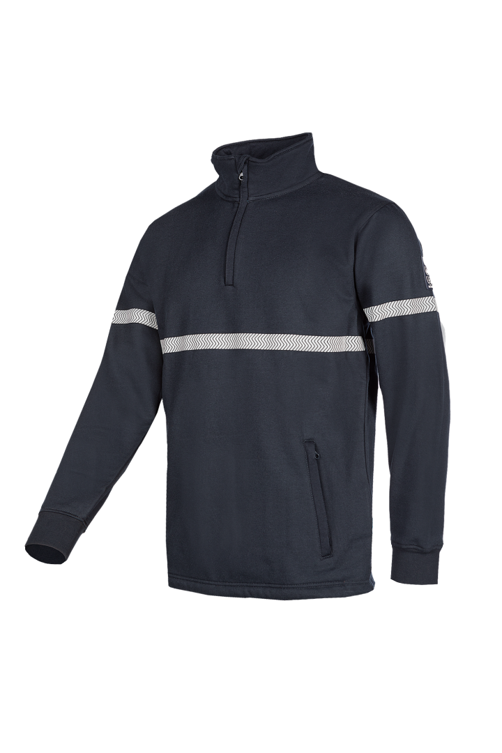 635A Sweater Druten marineblauw S