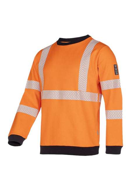 650A ARC sweater Kurow fl oranje/mar XL