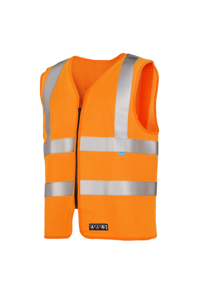 652A Gilet Bertrix fluo oranje M