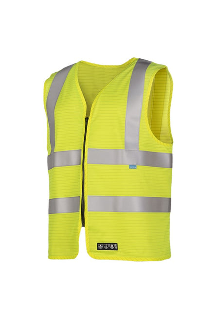 652A Gilet Bertrix fluo geel XL