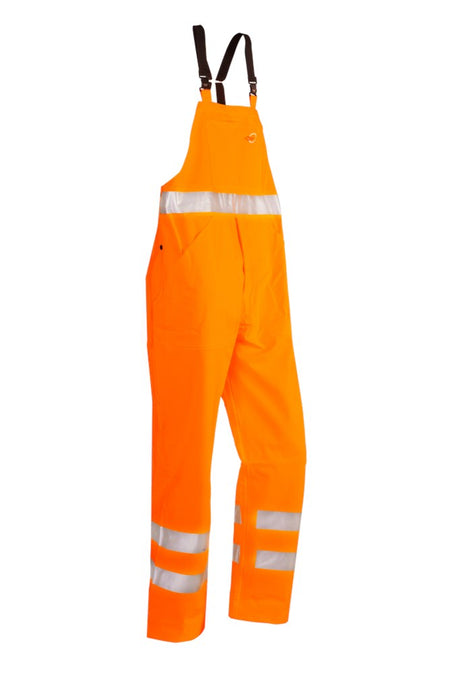 6669 Bretelbroek Aoba fluo oranje L