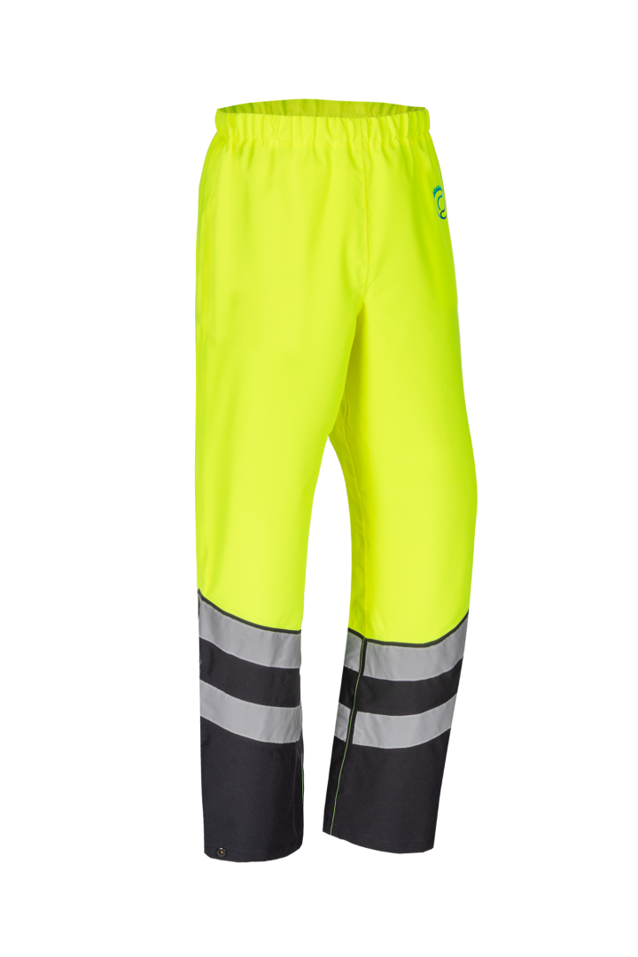 681A Broek Grady fluo geel/marine S