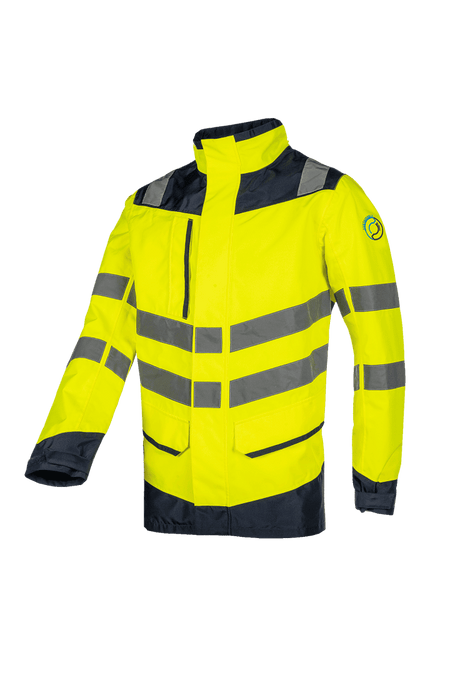 682A Jas Birkum fluo geel/marine 3XL