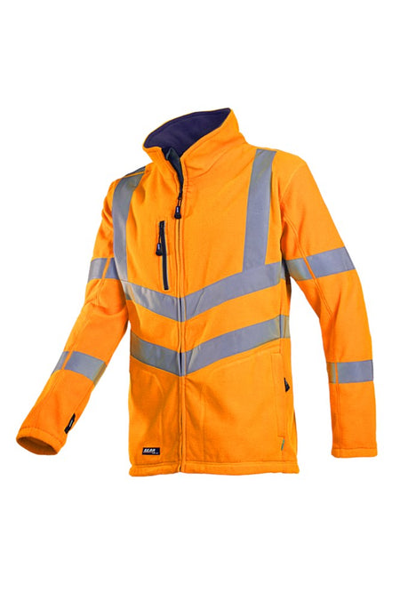 712Z Fleece Mowett fluo oranje XS