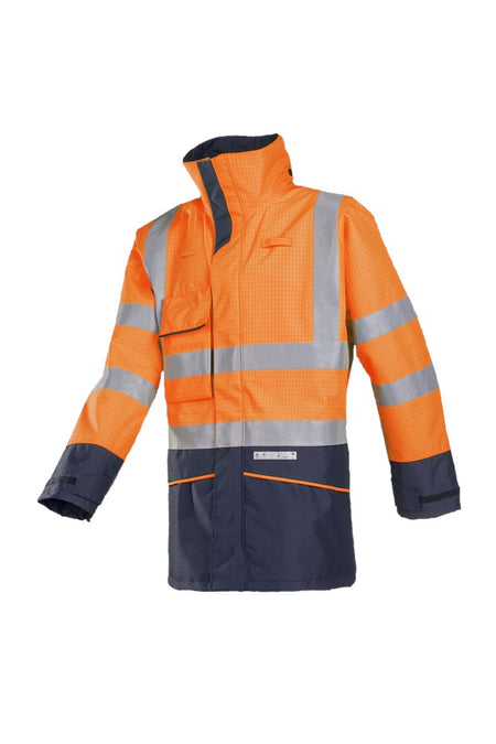 7223 Parka Hedland fl oranje/mar 2XL
