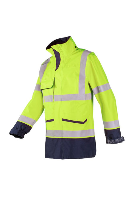 7229 Regenjas Falcon fl geel/mar L