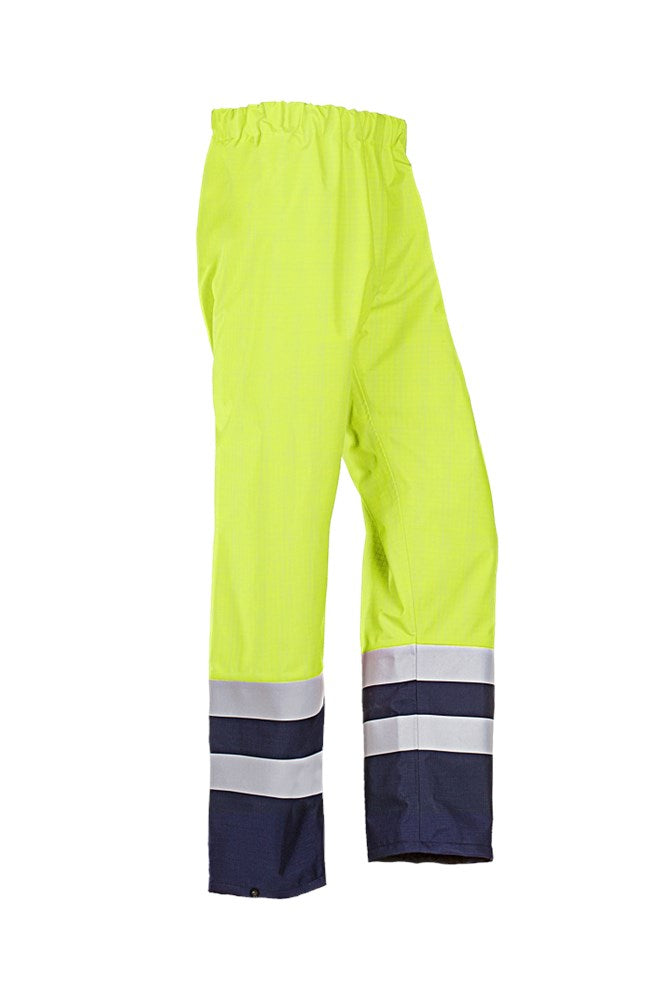 7235 Broek Kamber Fluo Geel/Marine S