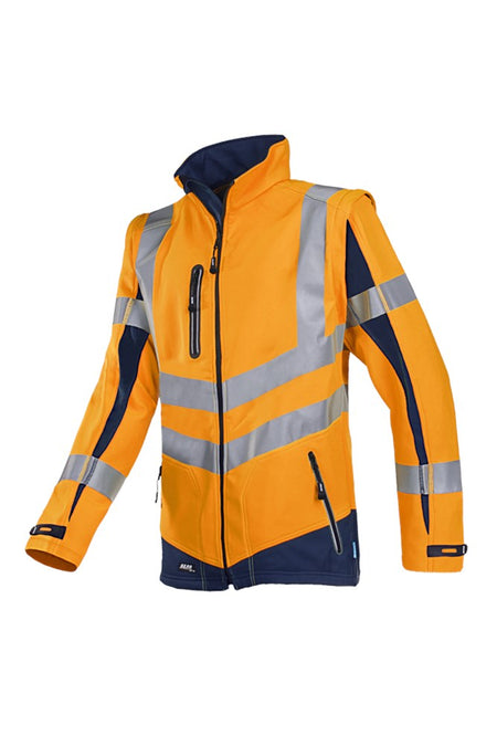 724Z Softshell Malden fl oranje/mar 4XL