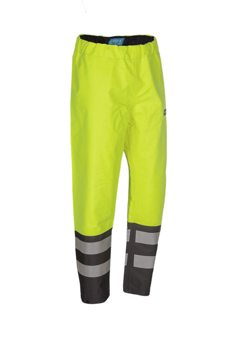 7276 Broek Hovi fluo geel/grijs S
