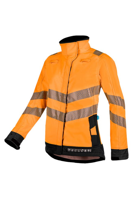 7332 Heika softshell ARC fl oranje/mar X