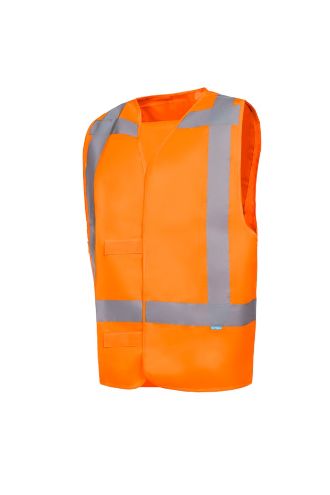 9042 Gilet Carpi fluo oranje L