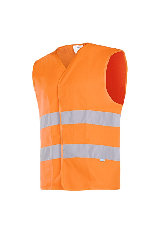 9044 Gilet Elba fluo oranje M