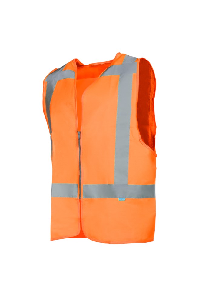 9052 Gilet Solaka fluo oranje S