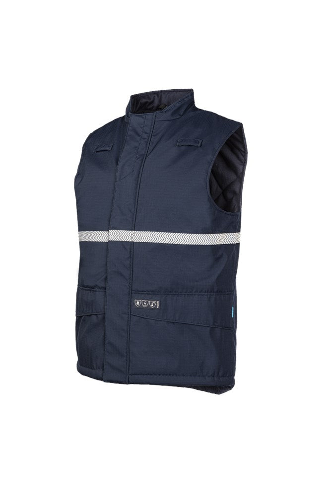 9376 Bodywarmer Burvik marineblauw M