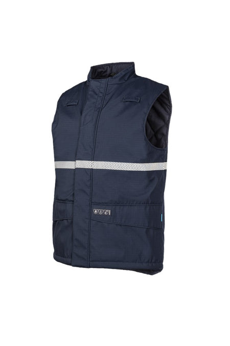 9376 Bodywarmer Burvik marineblauw L