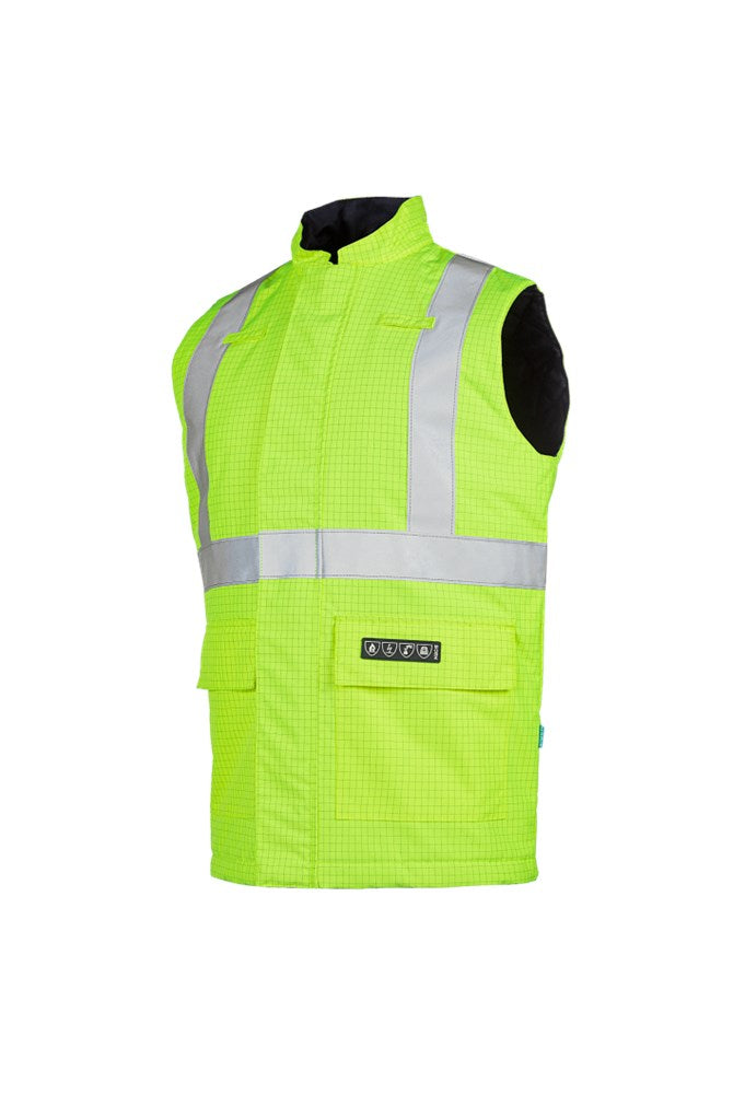 9387 Bodywarmer Sidney fluo geel M