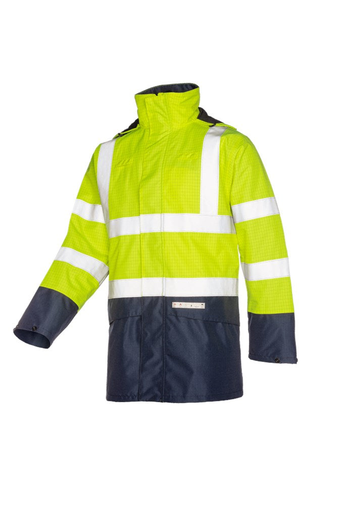 9464 Parka Marex Fluo Geel/Marine S