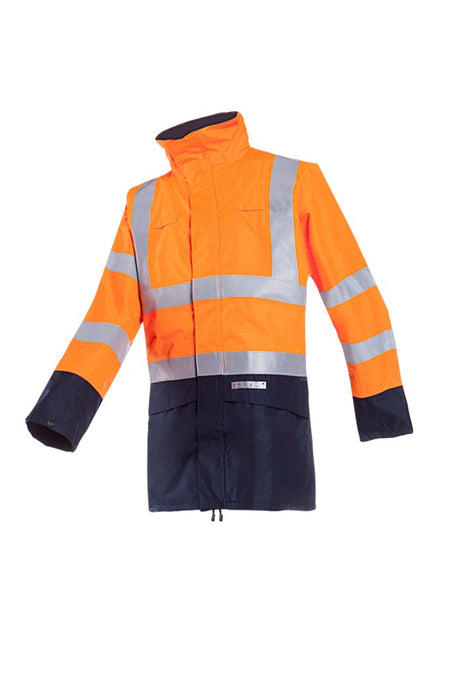 9464 Parka Marex Fluo Oranje/Marine 3XL