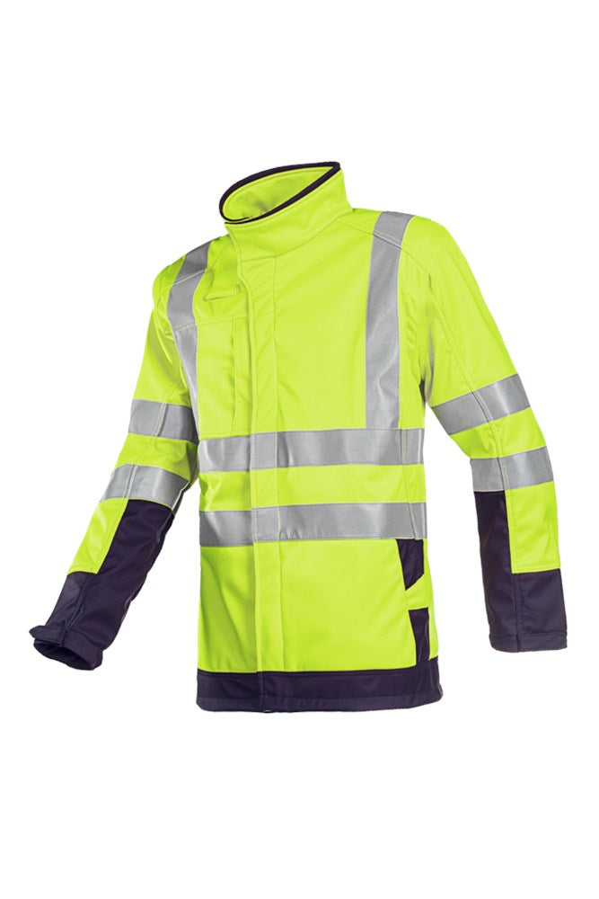 9633 Softshell Playford fl geel/mar XS