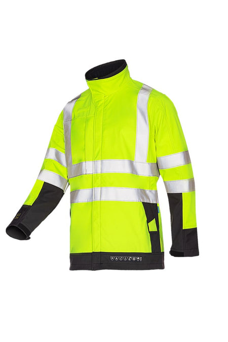 9633 Softshell Playford fl geel/grs  3XL