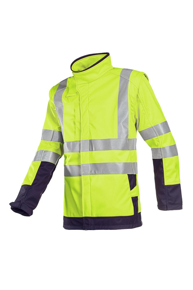 9643 Softshell Heatherton fl geel/mar S