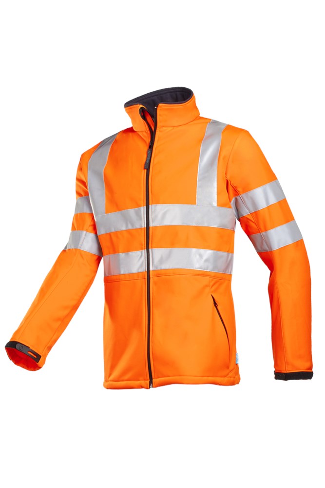 9833 Softshell Genova fluo oranje S