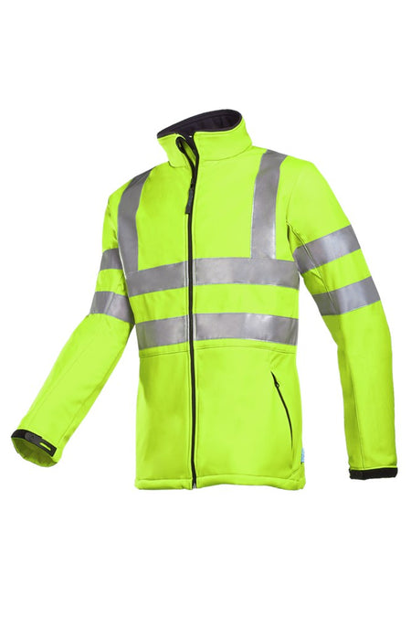 9833 Softshell Genova fluo geel M