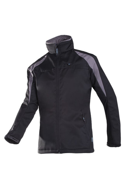 9834 Softshell Piemont zwart/grijs 2XL