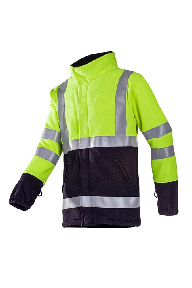 9896 Fleece Arlier Fluo Geel/Marine M