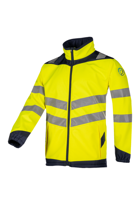 9912 Aborg Softshell Jas fl geel/mar XXL
