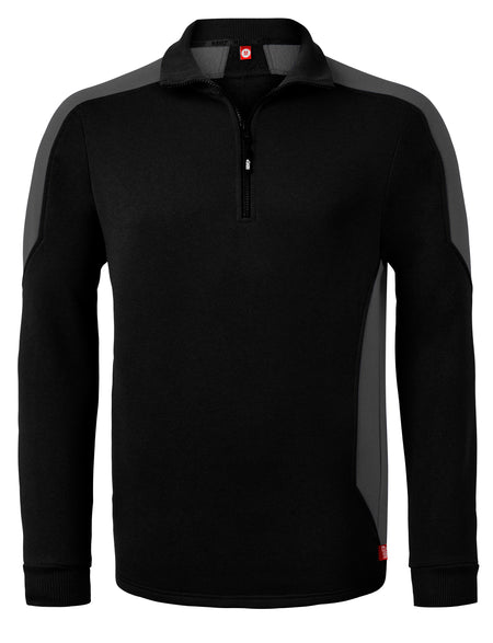 Havep 10076 Sweater charcoal/k.blauw L