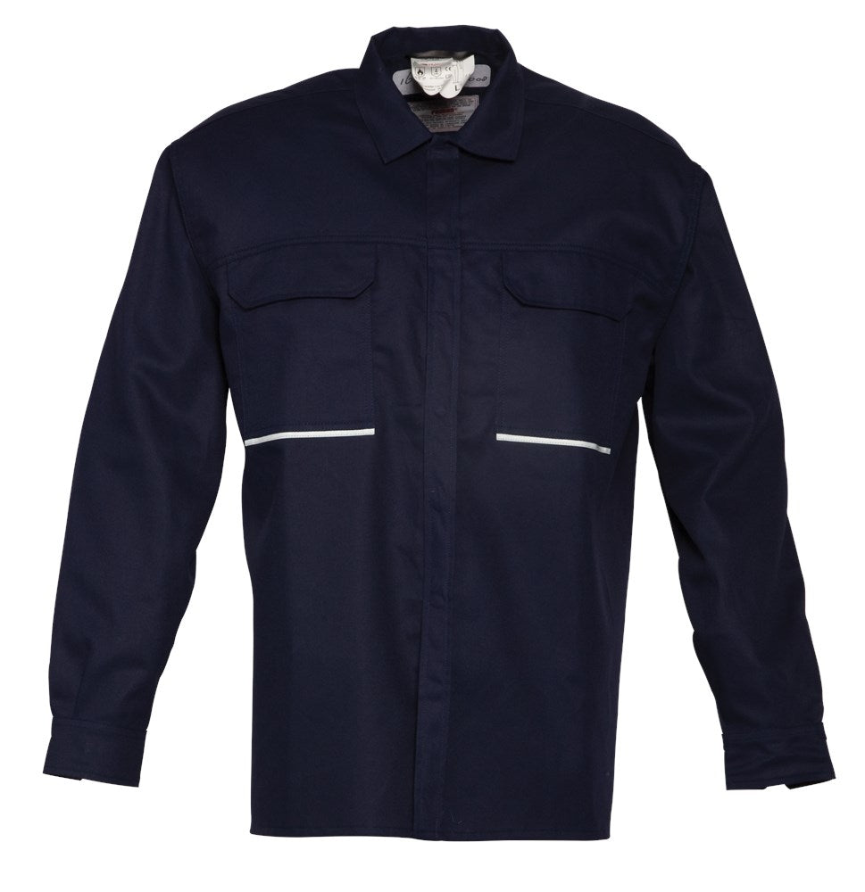 Havep 1648 Hemd lange mouw marine, S