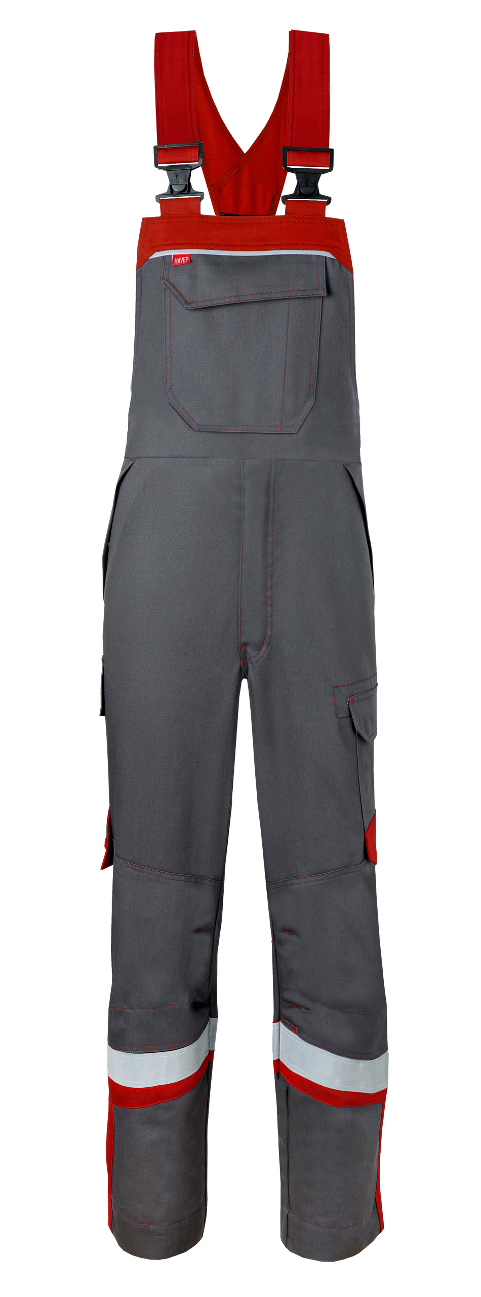 Havep 20288 Am. overall grijs/rood, 66