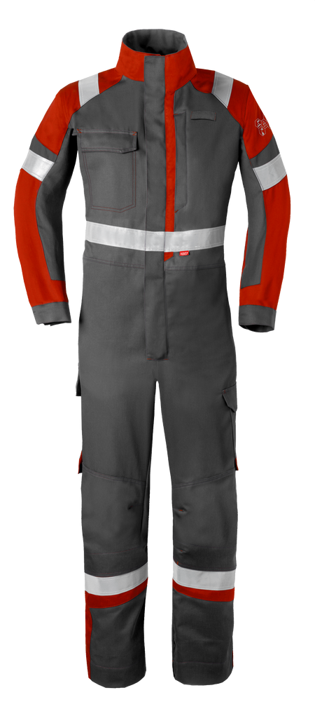 Havep 20290 Overall ch. grijs/rood, 44