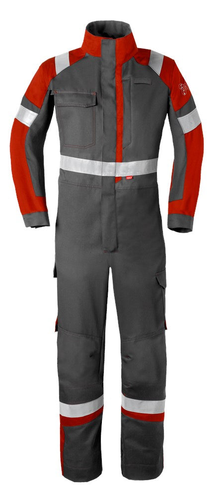 Havep 20290 Overall ch. grijs/rood, 60