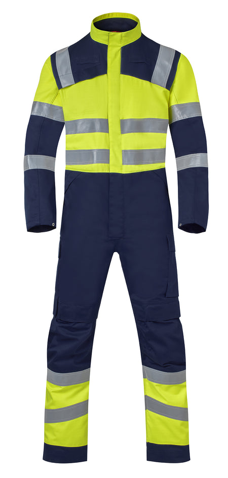 Havep 20433 Overall marine/fluo geel, 52