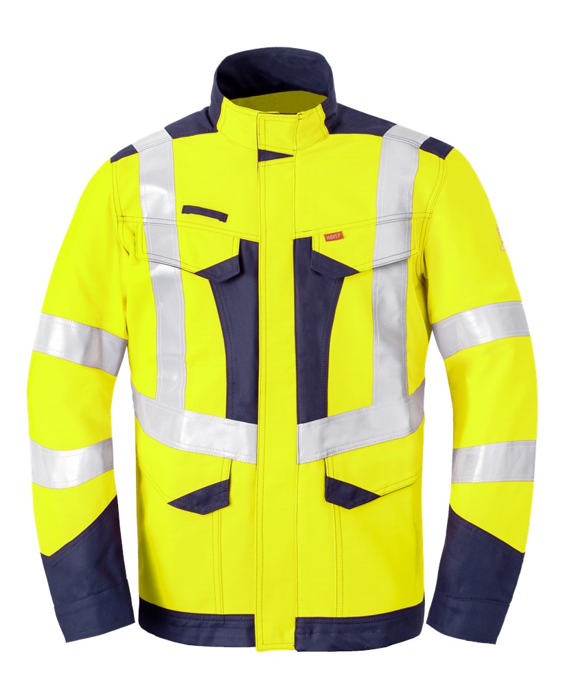 Havep 50247 Korte jas fluo geel/mar, XS
