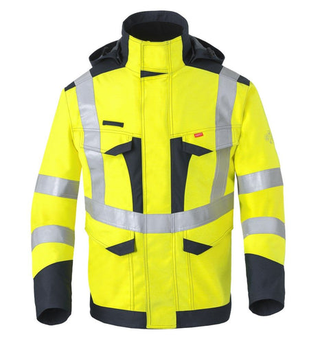 Havep 50248 Parka fluo geel/marine, L