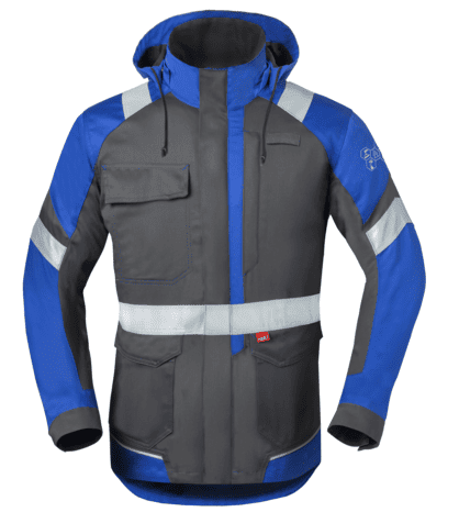 Havep 50286 Parka grijs/korenblauw, M