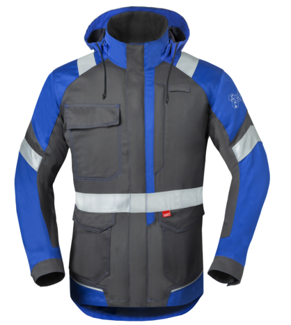 Havep 50286 Parka grijs/korenblauw, 3XL