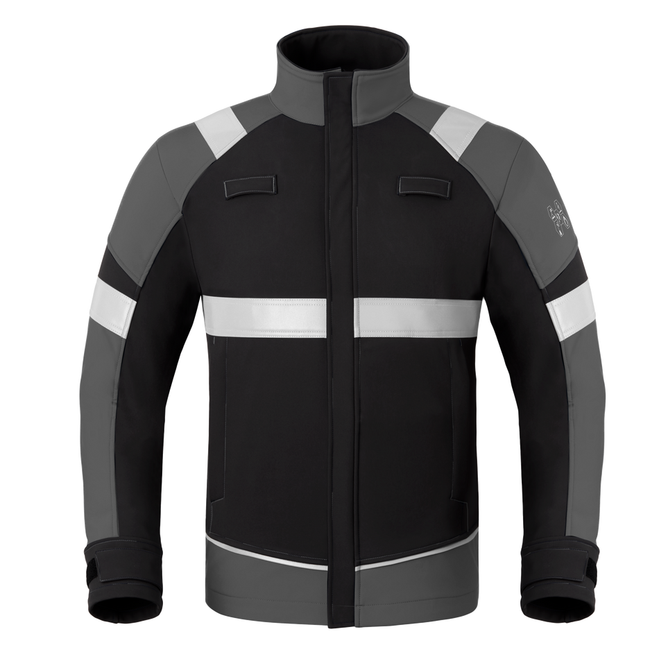 Havep 50384 Softshell charc./k.blauw S
